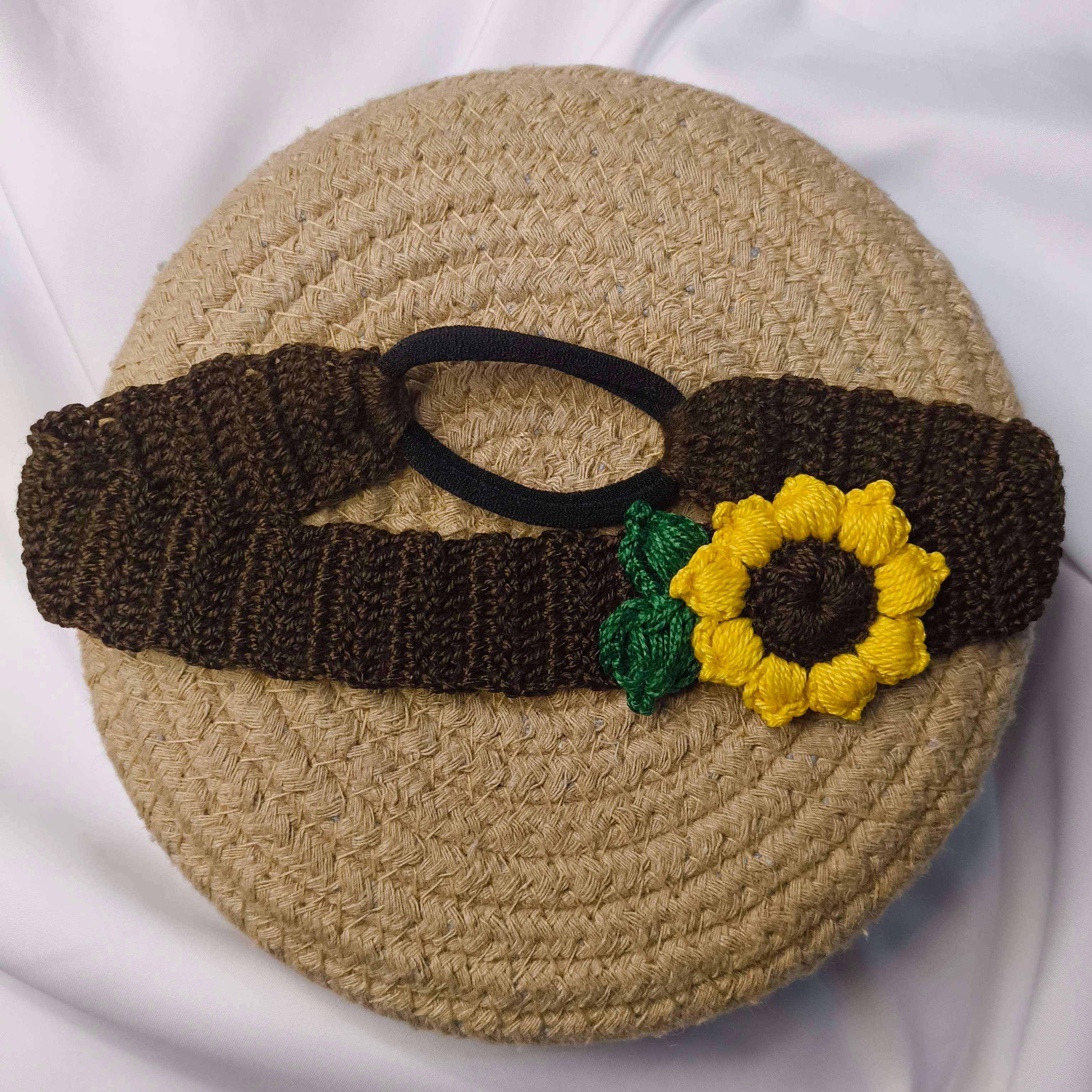 Handmade sunflower hairband - Thumbnail 2