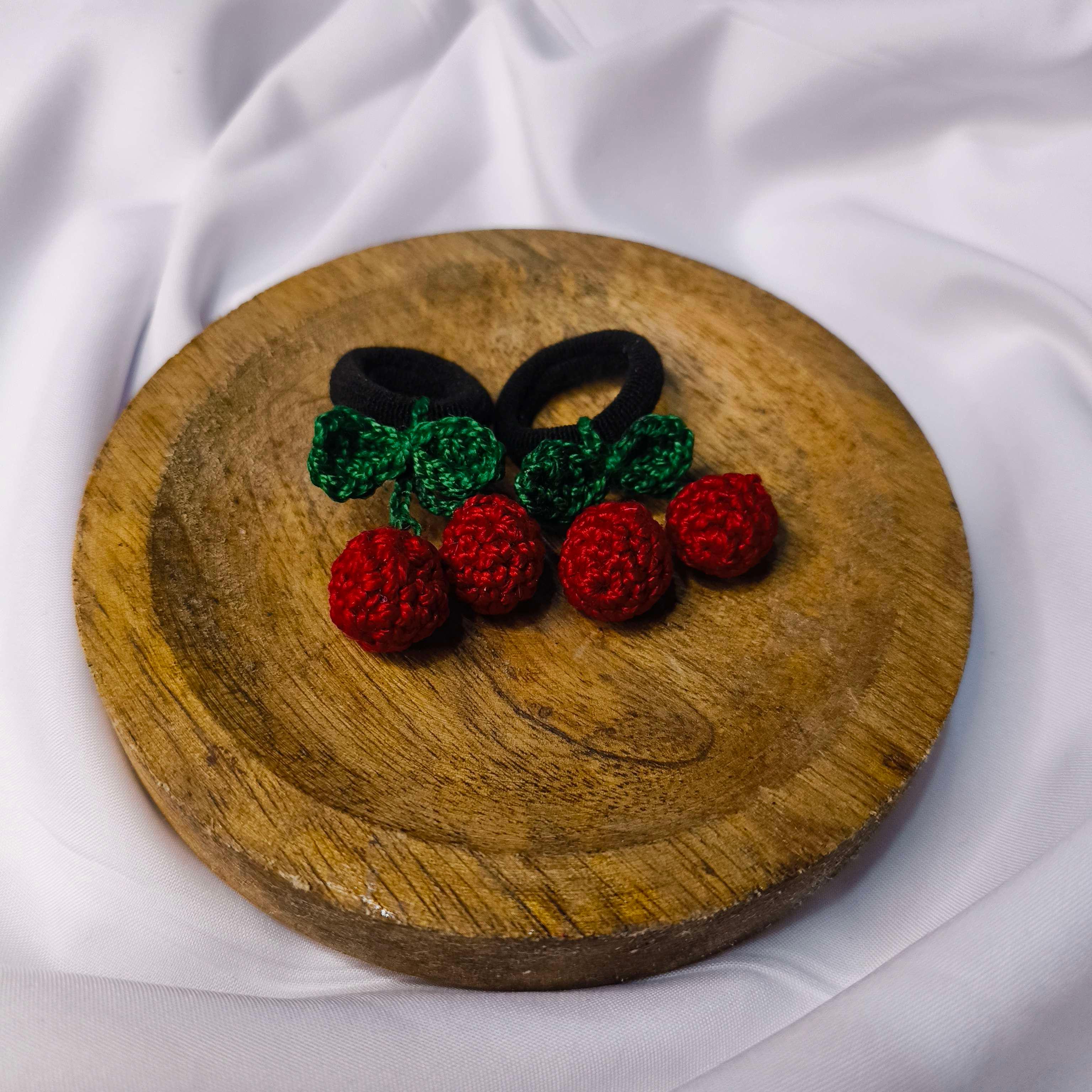 Cherry hair tie - Image 1