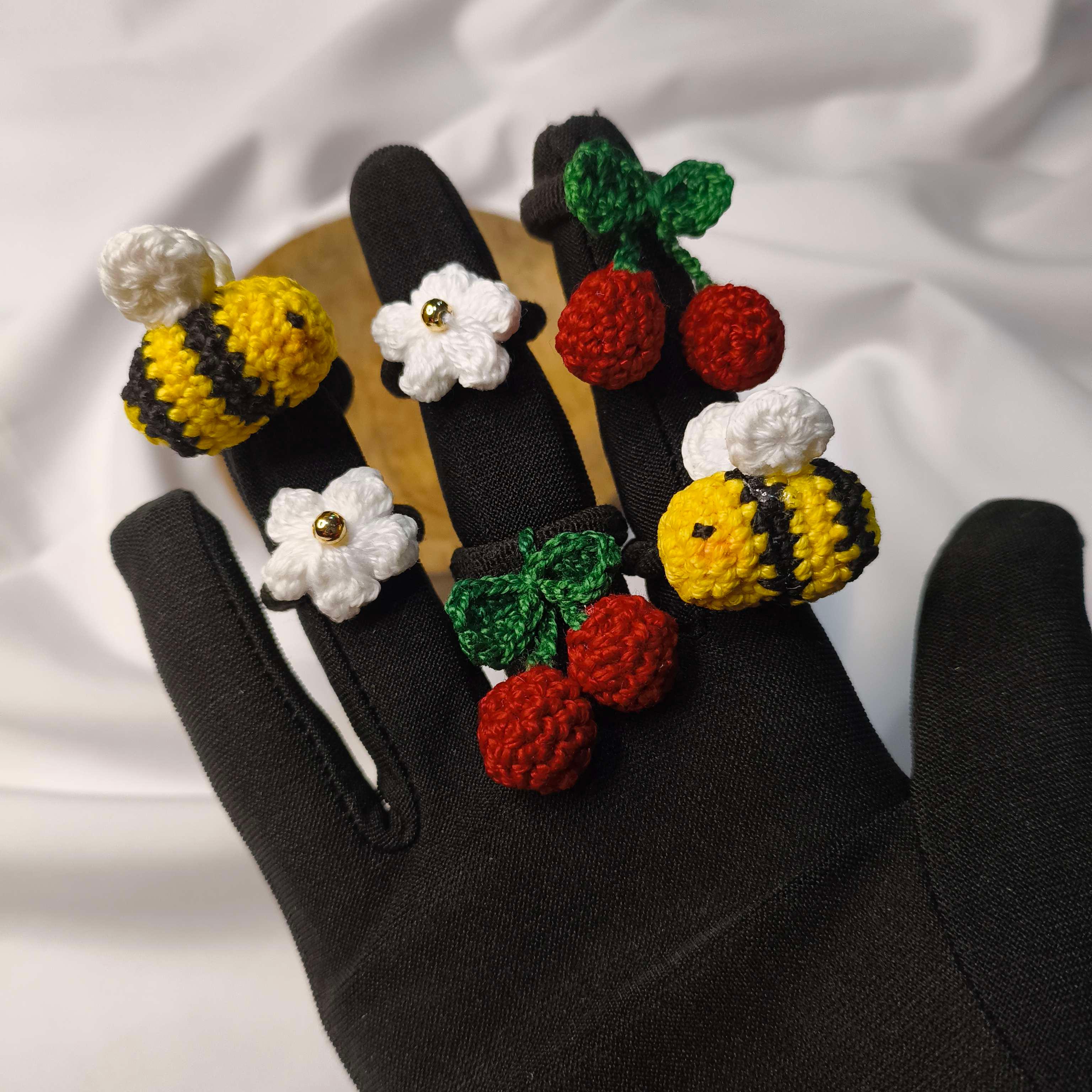 Flower hair tie - Thumbnail 2