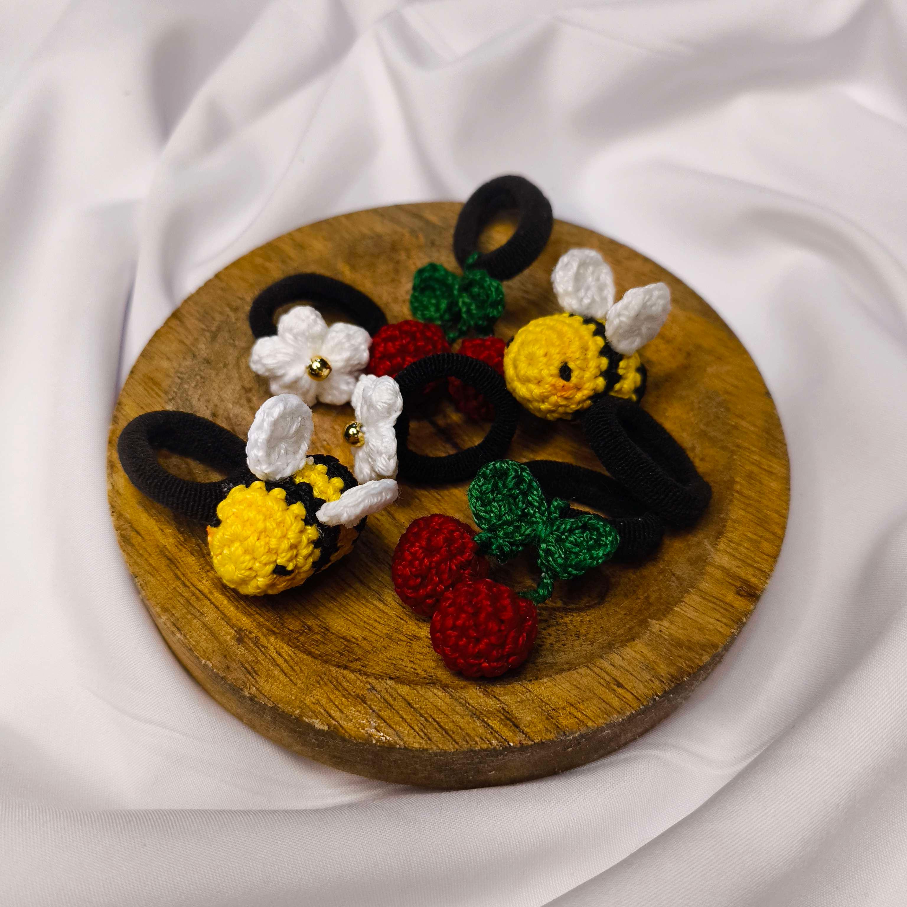 Flower hair tie - Thumbnail 3
