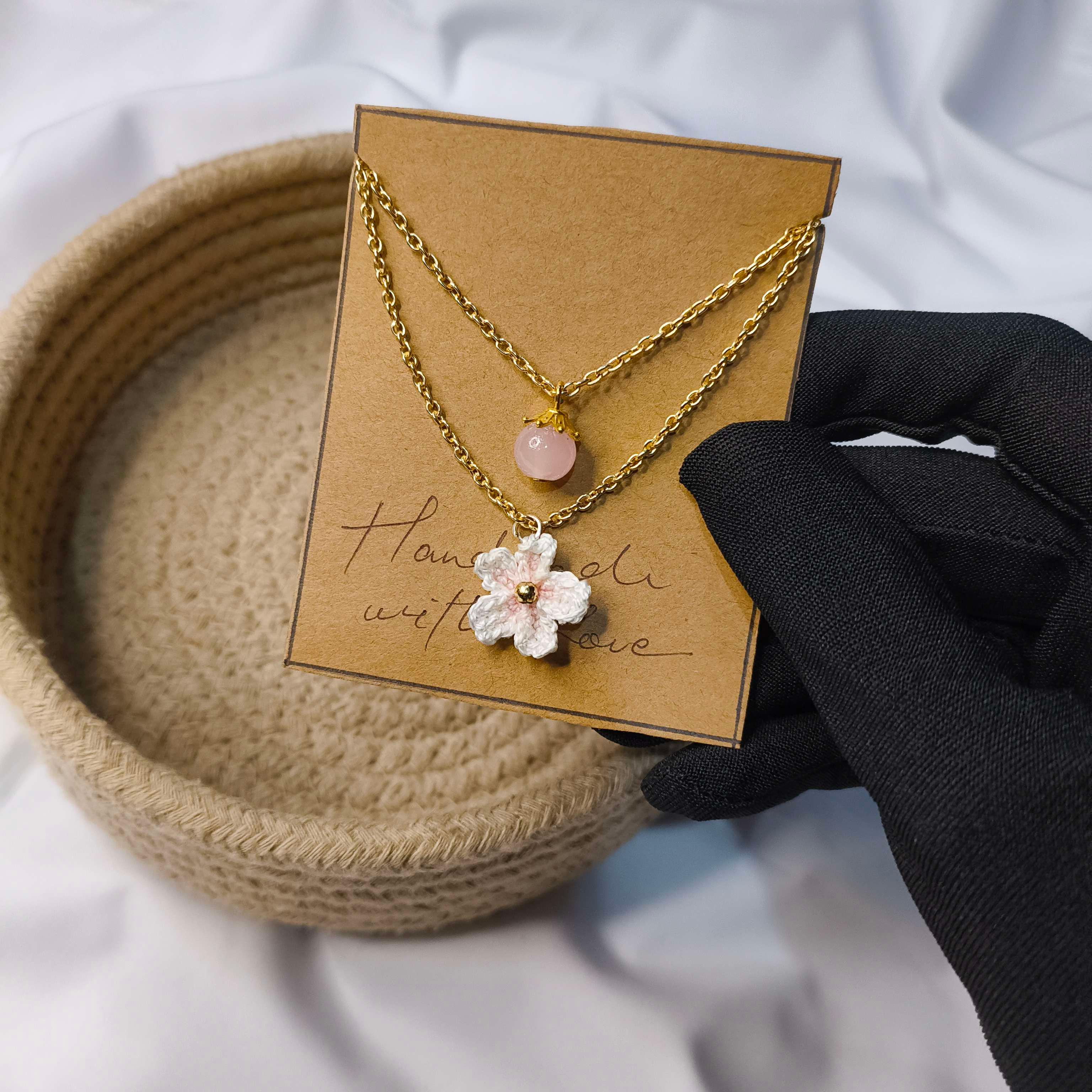 Cherry blossom (sakura) necklace - Image 1